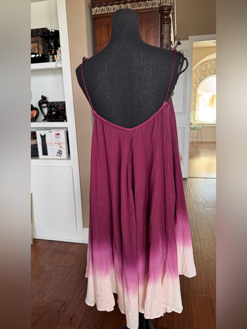 Free People Raspberry Ombre Dress Spaghetti-Strap - Picture 2 of 10